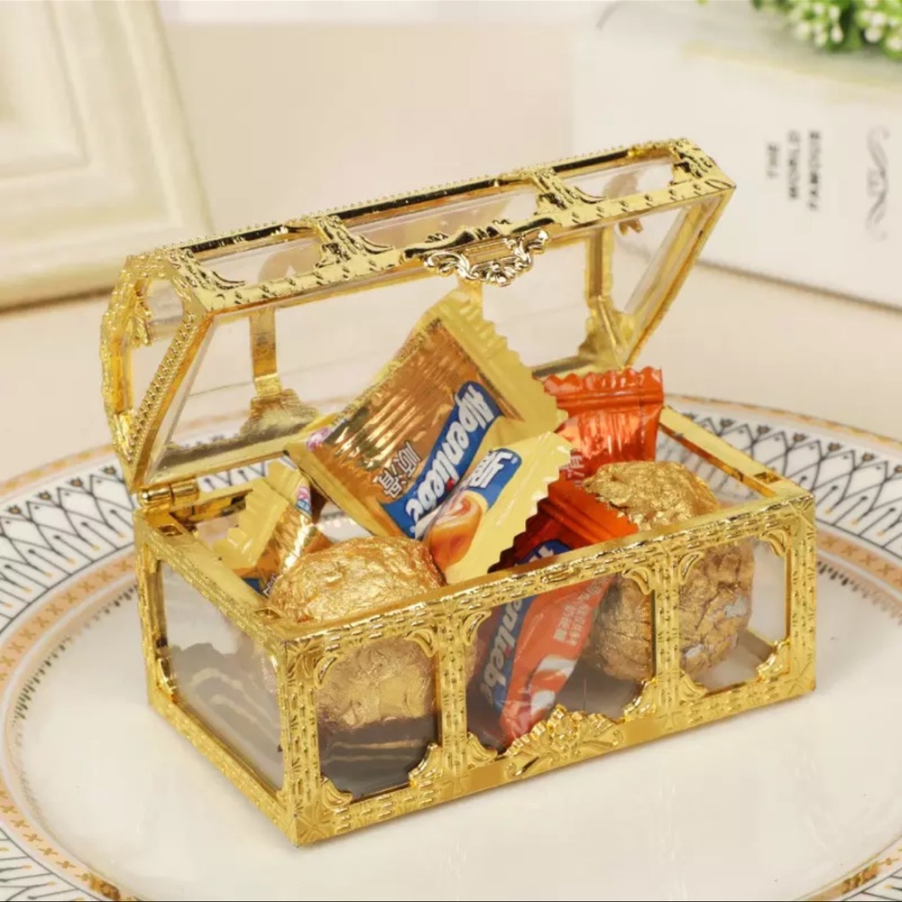 8 colors jewelry Box Pirate Treasure chest Storage gift Candy Trinket decoration